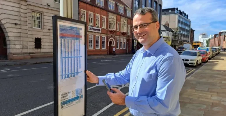 Hull City Council timetable displays